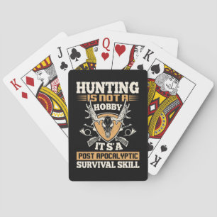 Hunting Is Survival Skills Playing Cards