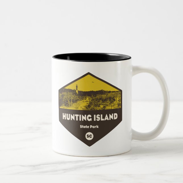 Hunting Island State Park South Carolina Two-Tone Coffee Mug (Right)