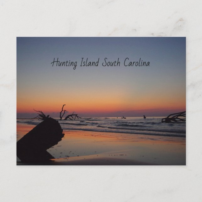 Hunting Island Sunrise Postcard (Front)