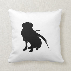 Hunting Labrador Retriever Silhouette Love Dogs Cushion