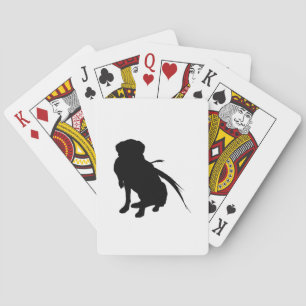 Hunting Labrador Retriever Silhouette Love Dogs Playing Cards