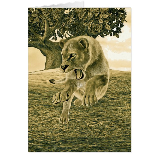 Hunting Lioness (Front)