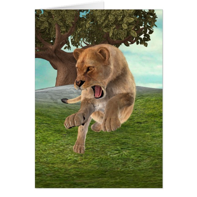 Hunting Lioness (Front)