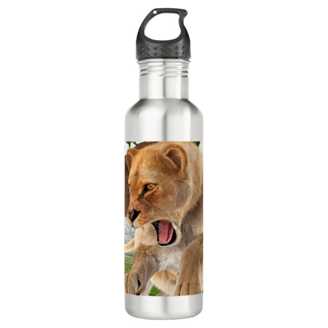 Hunting Lioness 710 Ml Water Bottle (Front)