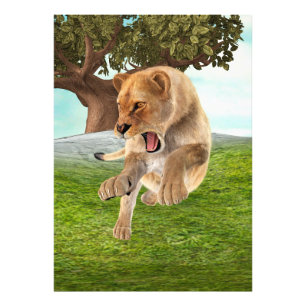 Hunting Lioness Photo Print