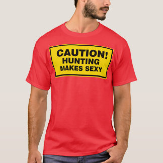 Hunting makes sexy Hunter Hunting License Antler T-Shirt