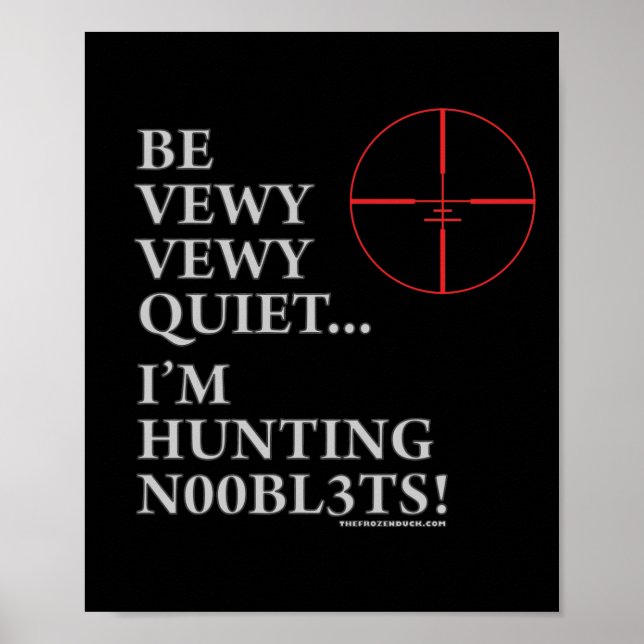 Hunting n00bl3ts poster (Front)