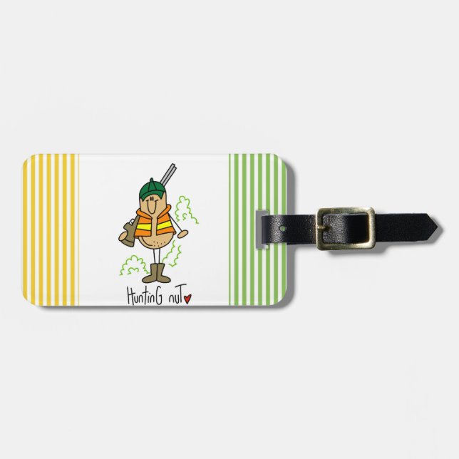Hunting Nut T-shirts and Gifts Luggage Tag (Front Horizontal)