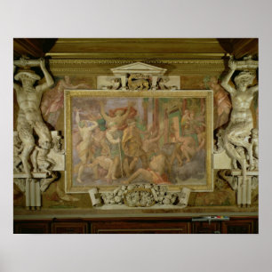 Hunting out Ignorance, detail of decorative scheme Poster