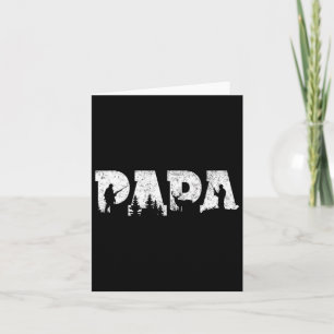 Hunting Papa Hunting Men Father's Day Vintage Card