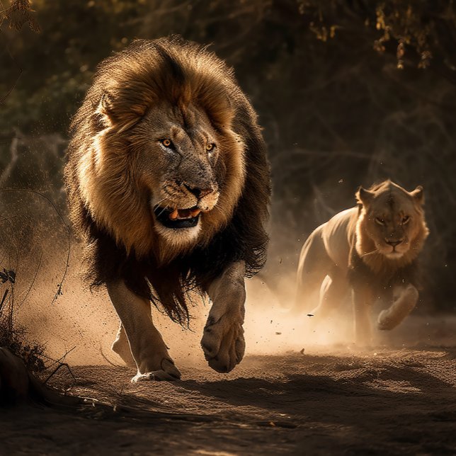 Hunting Partners Lion and Lioness Jigsaw Puzzle (Creator Uploaded)