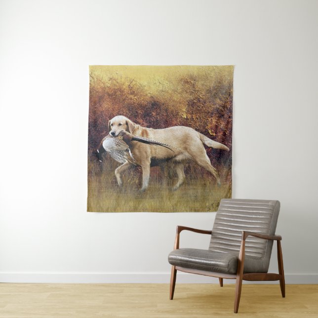 Hunting pheasant, Autumn Tapestry (In Situ)