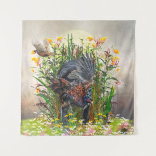 Hunting pheasant     tapestry