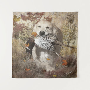 Hunting pheasant , tapestry