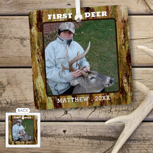 Hunting Photo Camouflage Personalised Metal Tree Decoration