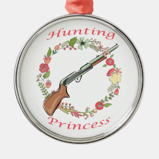 Hunting Princess Metal Ornament