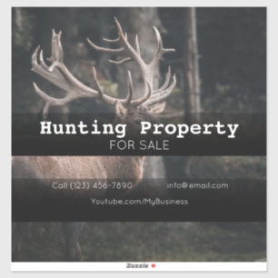 Hunting Property ForSale Company Vehicle Adverting