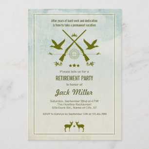 Hunting Retirement Party Invitation