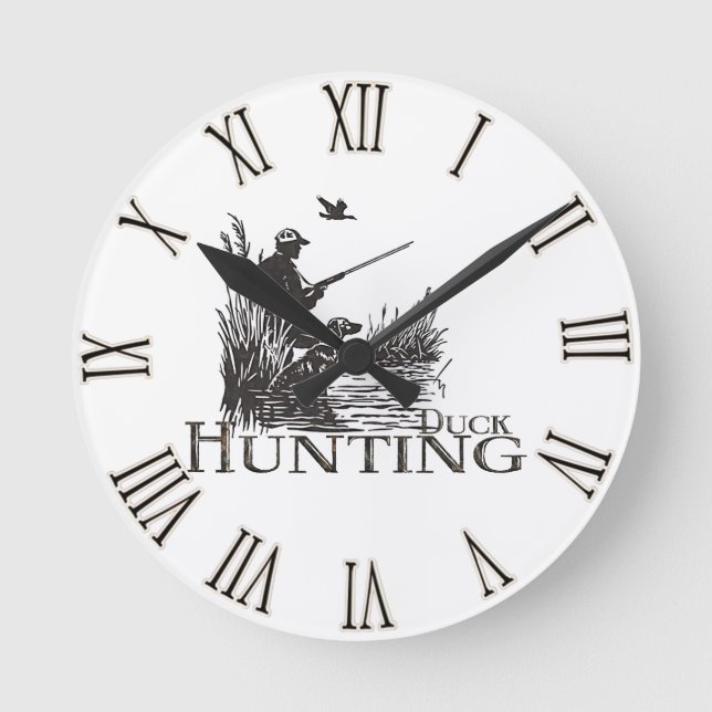 Hunting Round Clock (Front)