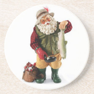 **HUNTING SANTA** SANDSTONE COASTER