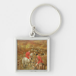 Hunting Scene, 1906 Key Ring
