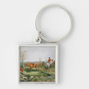 Hunting Scene Key Ring