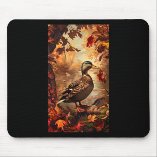 Hunting Scene Mallard Duck Autumn Wildlife Nature  Mouse Pad