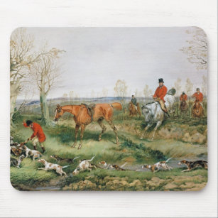 Hunting Scene Mouse Pad