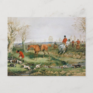 Hunting Scene Postcard