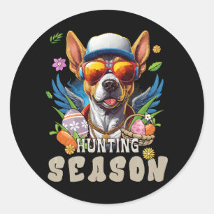 Hunting Season Deer Easter Egg Classic Round Sticker