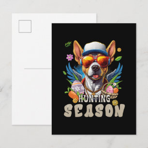 Hunting Season Deer Easter Egg Invitation Postcard
