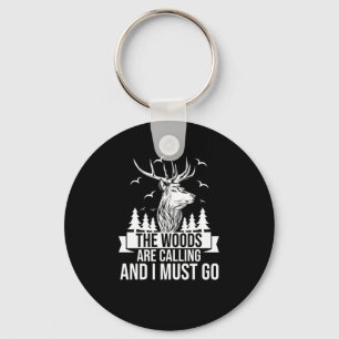 Hunting Season Forrest Wildlife Hunter Key Ring