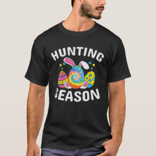 Hunting Season Rabbit Gnomes Easter Day Egg Huntin T-Shirt