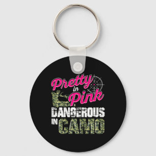 Hunting Shirts For Women Dangerous In Camo Deer Hu Key Ring