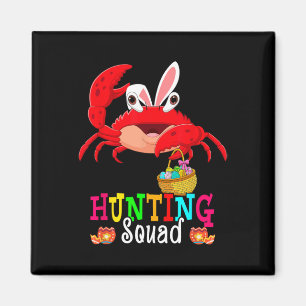 Hunting Squad Easter Bunny Crab Hunting Eggs Byske Magnet