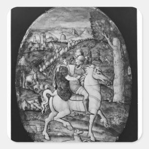 Hunting Square Sticker