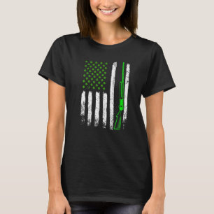 Hunting St Patrick's Day Vintage Irish American Fl T-Shirt