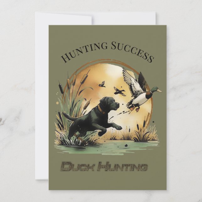 Hunting Success Invitation (Front)