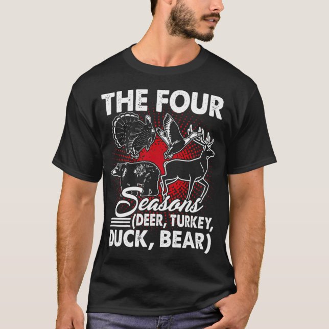Hunting Tee black black labs  (Front)