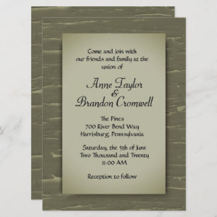 Hunting Theme Wedding Invitation