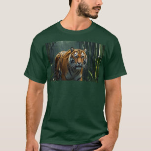 Hunting Tiger in Bamboo Grove T-Shirt