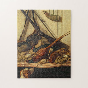 Hunting Trophies Monet Fine Art Jigsaw Puzzle