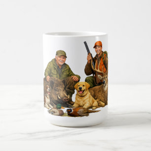 Hunting trophies with dogs outdoor hunter gift coffee mug
