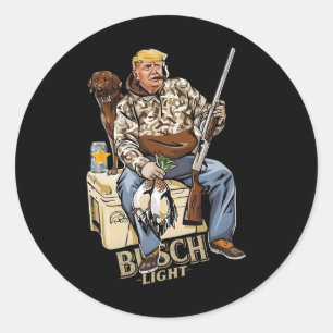 Hunting Trump Camo Duck Election Mega 2024 Voter Classic Round Sticker