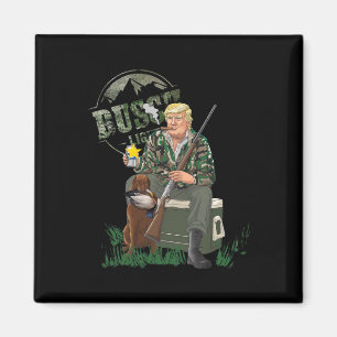 Hunting Trump Camo Duck Election Mega 2024 Voter  Magnet