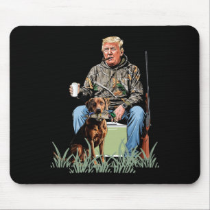 Hunting Trump Camouflage Funny Duck Hunting Season Mouse Pad