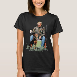Hunting Trump Camouflage Funny Duck Hunting Season T-Shirt