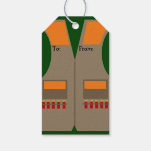 Hunting Vest Gift Tags
