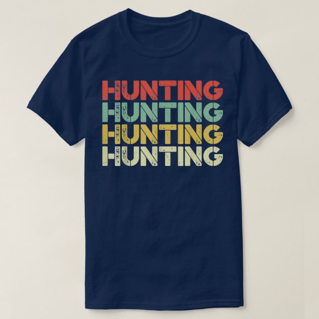 Hunting Vintage Retro T-Shirt (Design Front)