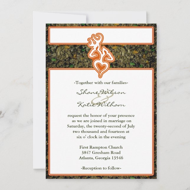 Hunting Wedding Invitation (Front)